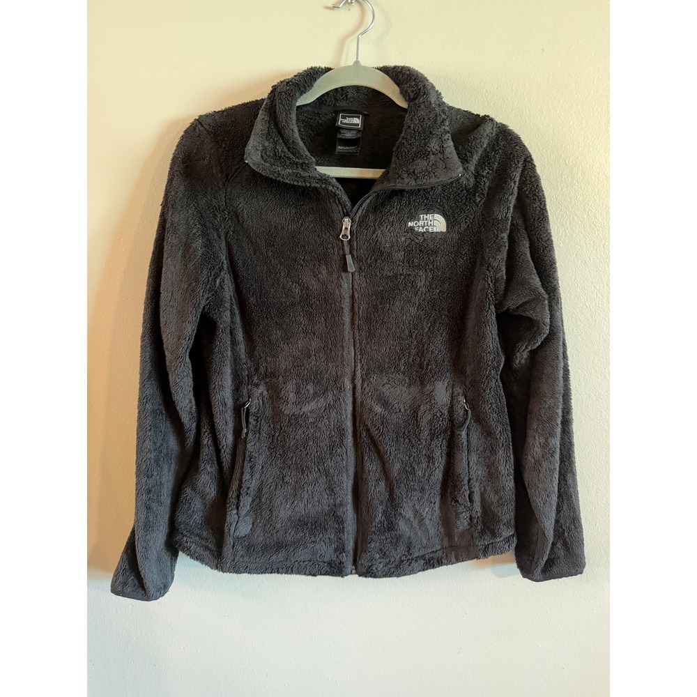 The North Face Osito 2 Fleece Jacket Black Full Zip Soft High Pile Womens Medium